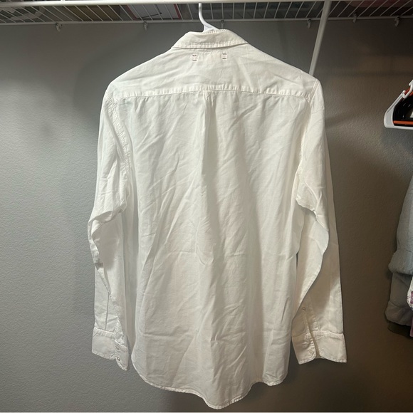 XiRENA Beau Crisp Cotton White Button-Down Shirt Boho Neutral Office Sexy XS - Picture 7 of 7